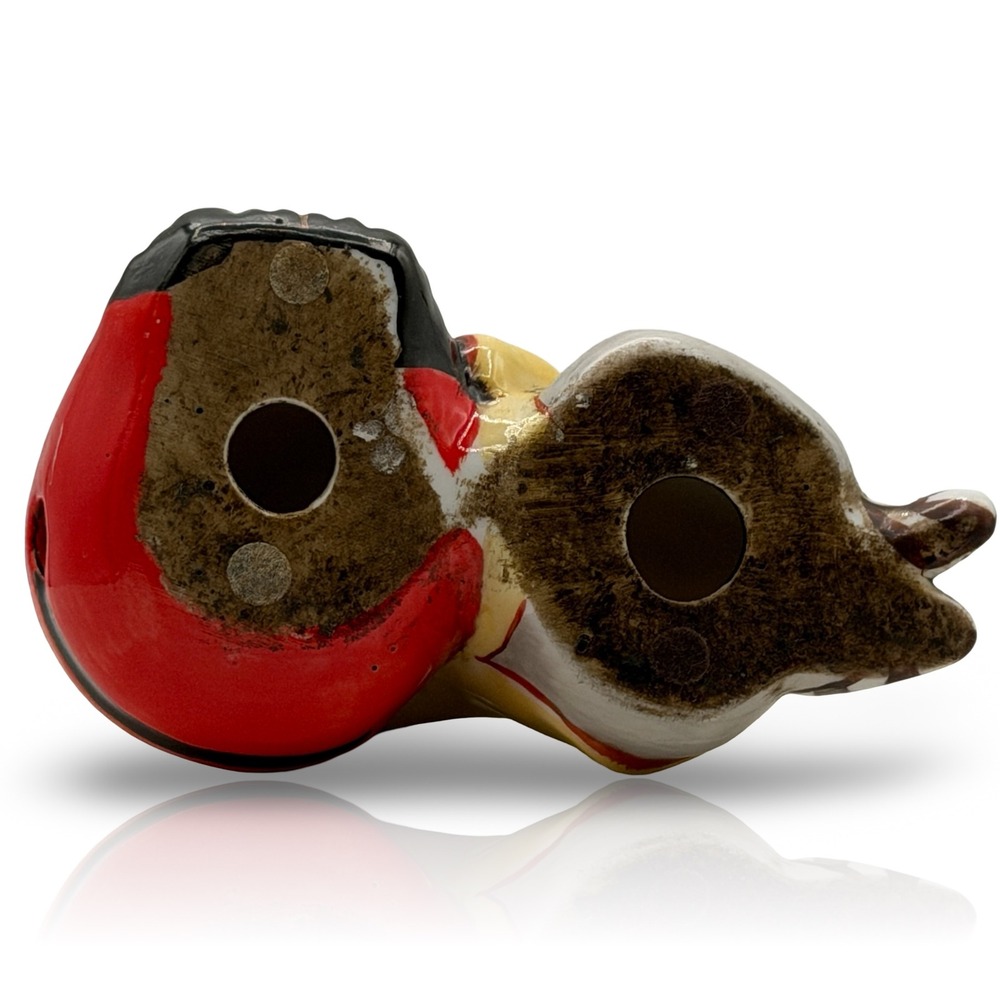 Kutani Style Sleepingâ Boy Karako Porcelain Figurine Red Gold Moriage Japan - Picture 8 of 9